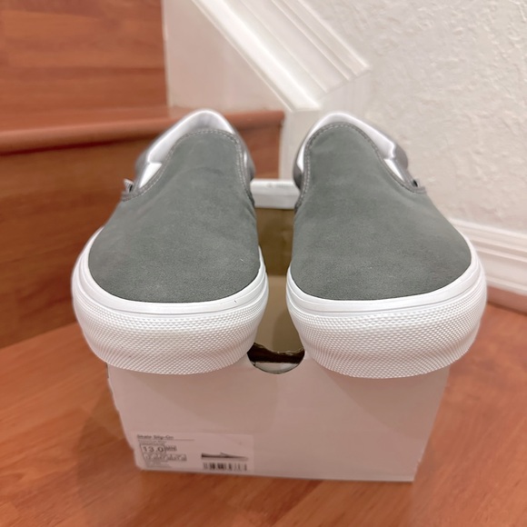 Vans Skate Slip-On “Pewter/True White”-SZ13 - Picture 2 of 5